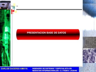 PRESENTACION BASE DE DATOS 