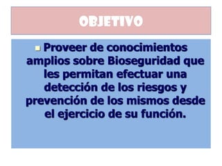 Clase de bioseguridad