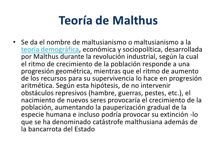 Explique A Critica De Marx A Teoria De Malthus