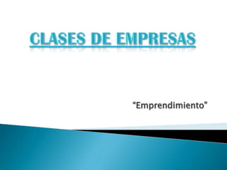 “Emprendimiento”
 