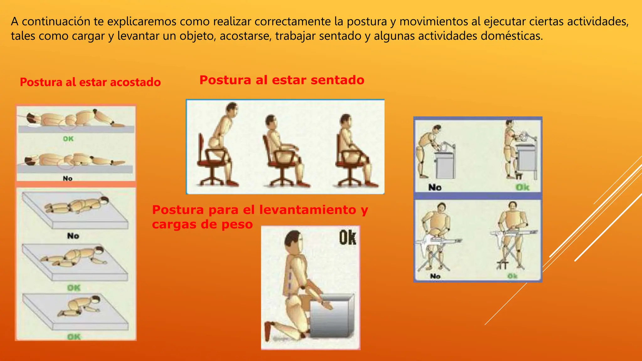 CLASE EDUCACION FISICA LA HIGIENE POSTURAL | PPT