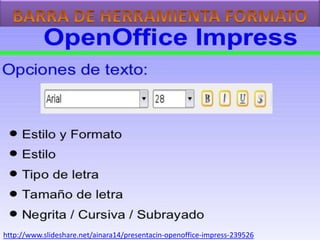 http://www.slideshare.net/ainara14/presentacin-openoffice-impress-239526

 