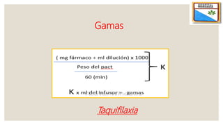 Gamas
Taquifilaxia
 