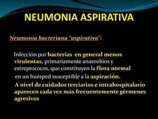 Clase de neumonia aspirativa absceso de pulmón 2014