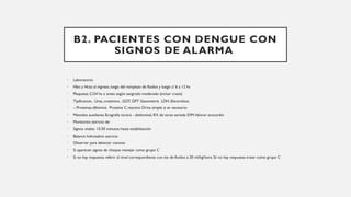 Clase Dengue, manejo clínico de la enfermedad | PPTX
