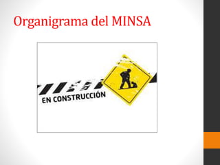 Organigrama del MINSA
 