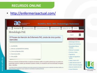 RECURSOS ONLINE
• http://enfermeriaactual.com/
 