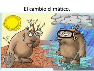 El cambio climático.
 