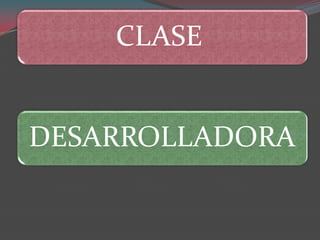 CLASE


DESARROLLADORA
 