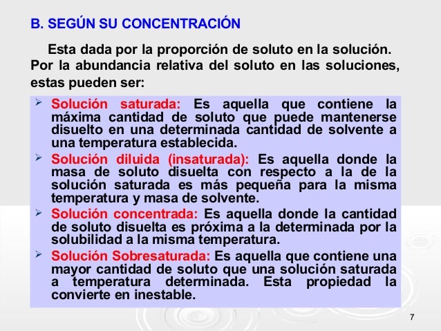Clase de soluciones