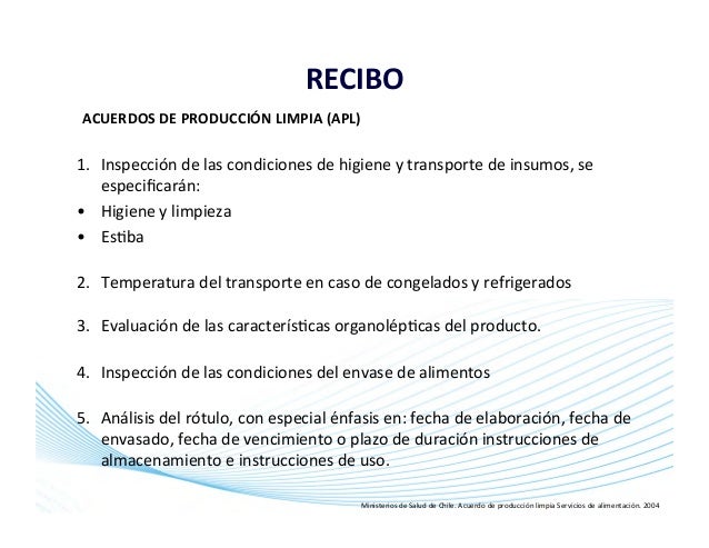 Recepción de alimentos en servicios de alimentación