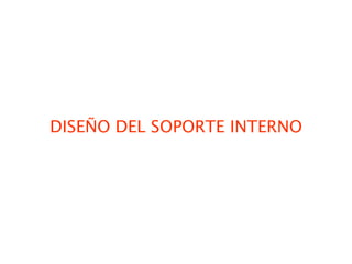 DISEÑO DEL SOPORTE INTERNO
 