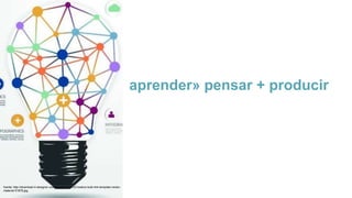 aprender» pensar + producir
fuente: http://download.4-designer.com/files/20131210/Creative-bulb-link-template-vector-
material-51879.jpg
 