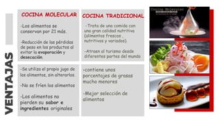 Diferencia entre la Cocina Tradicional y Cocina del Futuro Molecular Panaderia 10 320