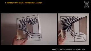 L A B O R A T O R I O 2 | U N I D A D 1 – V I E N T O | 4° Clase 06-11-20
3. REPRESENTACIÓN GRÁFICA TRIDIMENSIONAL ANÁLOGA
 