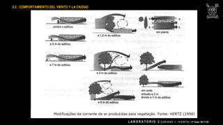 2.2. COMPORTAMIENTO DEL VIENTO Y LA CIUDAD
L A B O R A T O R I O 2 | U N I D A D 1 – V I E N T O | 4° Clase 06-11-20
 