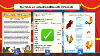 Identifica un texto dramático sólo mirándolo
1 2 3
 