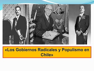 «Los Gobiernos Radicales y Populismo en
Chile»
 