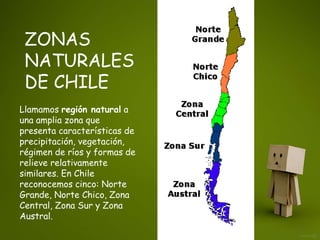 zonas naturales de chile | PPTX