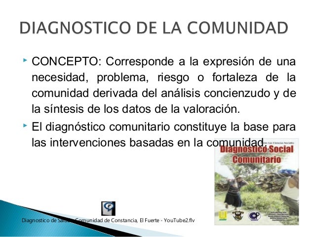 Clase i diagnostico comunitario Clase i diagnostico comunitario