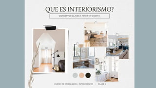 Que es el interiorismo + conceptos para mobiliarios | PPTX