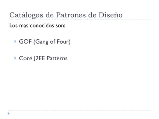 Introducción Patrones de Diseño | PPT