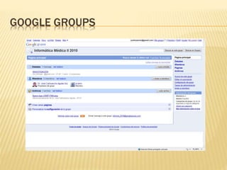 GOOGLE GROUPS
 