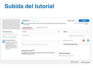 Subida del tutorial
 