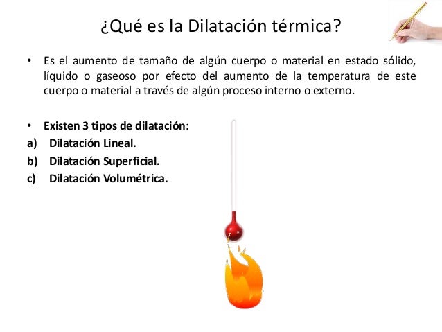 Temperatura y Dilatación térmica
