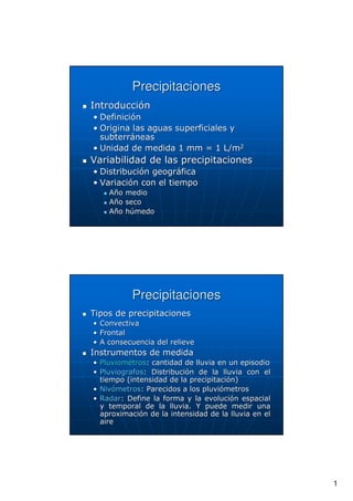 1
PrecipitacionesPrecipitaciones
!"!"
!"!"
!" #$!" #$
PrecipitacionesPrecipitaciones
%%
& ' '& ' '
((
! '! '
) ' *) ' * + '+ '
) ') ' + '+ '
, -, -
. '. ' + ) '+ ) '
// + '+ '
' 0 1' 0 1
2 '2 '
 