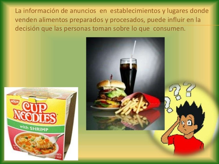 Cuáles Son Las Desventajas De Los Anuncios De Alimentos Procesados