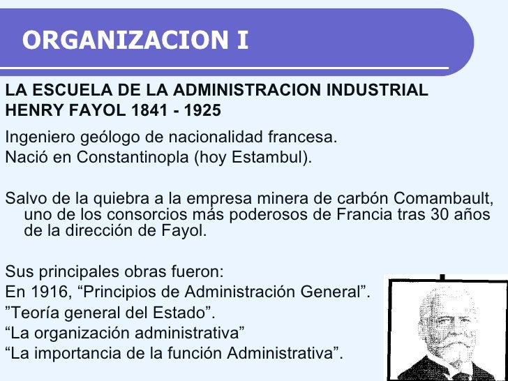 Los aportes de Taylor y Fayol Organización Empresas I