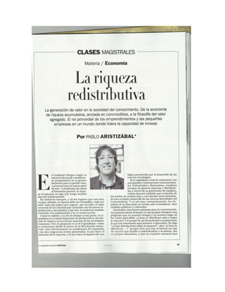 Clase Magistral Pablo Aristizabal Revista Noticias