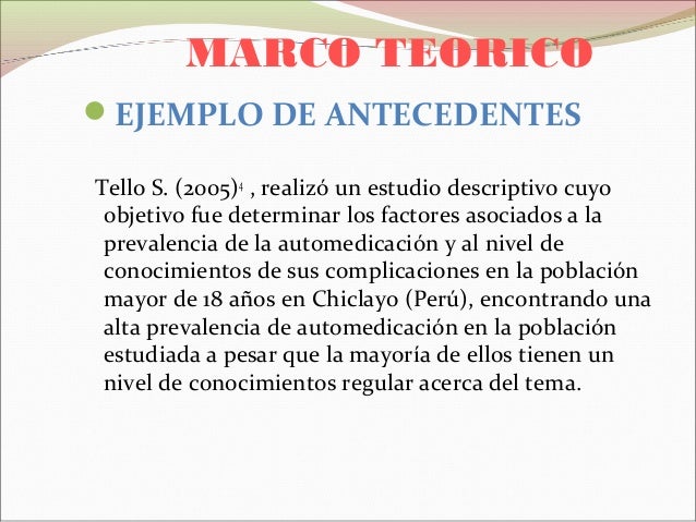 Marco Teorico