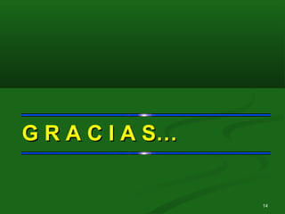 G R A C I A S…G R A C I A S…
14
 