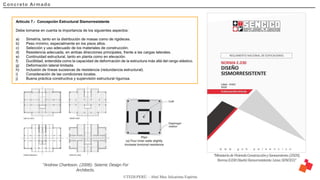 DISEÑO PARA ESTRUCTURAS DE CONCRETO ARMADO | PDF