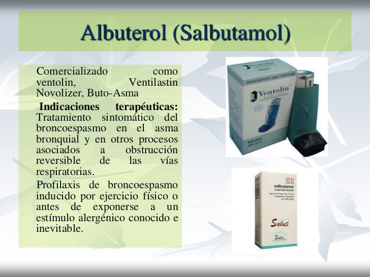 Albuterol pastillas