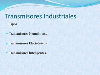 Clase nº 6 transmisores industriales | PDF