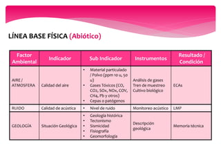 LINEA DE BASE EIA | PPTX