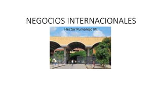 NEGOCIOS INTERNACIONALES
Héctor Pumarejo M.
 