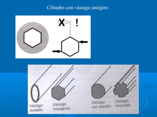 Cilindro con vástago antigiro
 