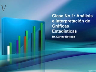V
Clase No 1: Análisis
e Interpretación de
Gráficas
Estadísticas
Br. Danny Estrada
 