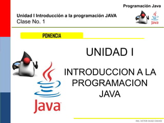 Clase No.1 Introducción a la Programación en JAVA | PDF