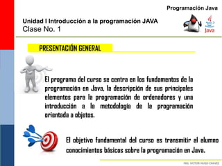 Clase No.1 Introducción a la Programación en JAVA | PDF