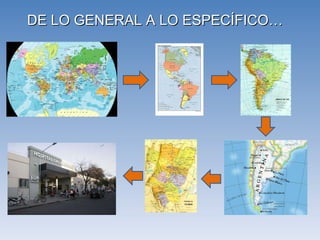 DE LO GENERAL A LO ESPECÍFICO… 