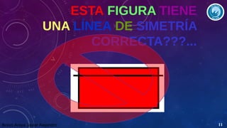 ESTA FIGURA TIENE
UNA LÍNEA DE SIMETRÍA
CORRECTA???...

Bravo Araya Javier Alejandro

11

 