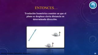 ENTONCES…
Traslación Isométrica consiste en que el
plano se desplaza cierta distancia en
determinada dirección.

Muñoz Morales Sebastián Alejandro

40

 