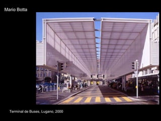 Mario Botta Terminal de Buses, Lugano, 2000 