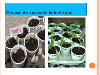 Envase de vasos de beber agua
 