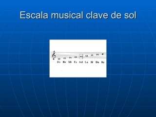 Escala musical clave de sol 
